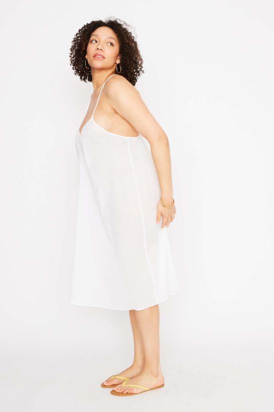  Loup Charmant 라운지 웨어 루프 샤르망 V넥 슬립 화이트 - OTHER BRANDS