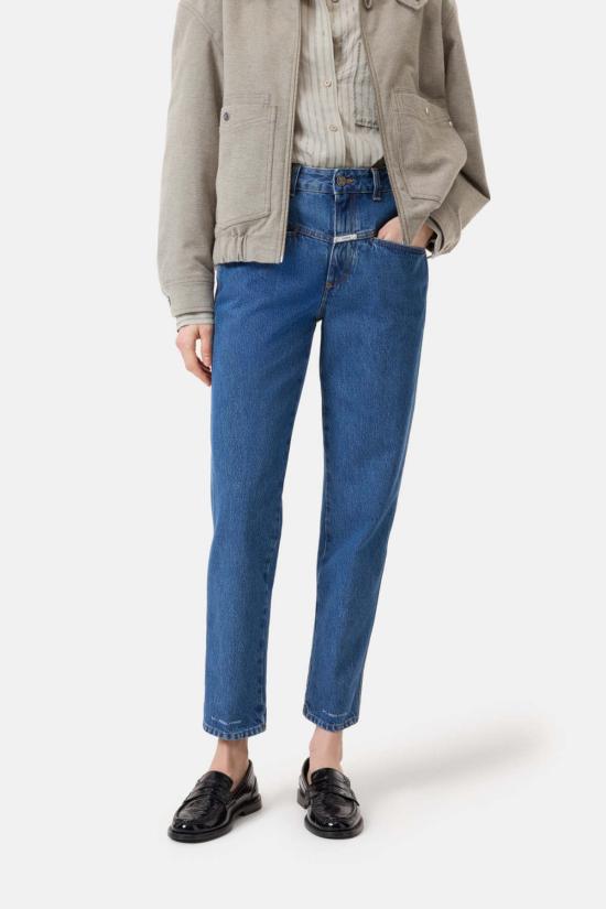  클로즈드 데님 팬츠 페달 푸셔 진 미드 블루