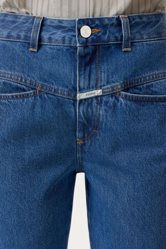  클로즈드 데님 팬츠 페달 푸셔 진 미드 블루 - CLOSED