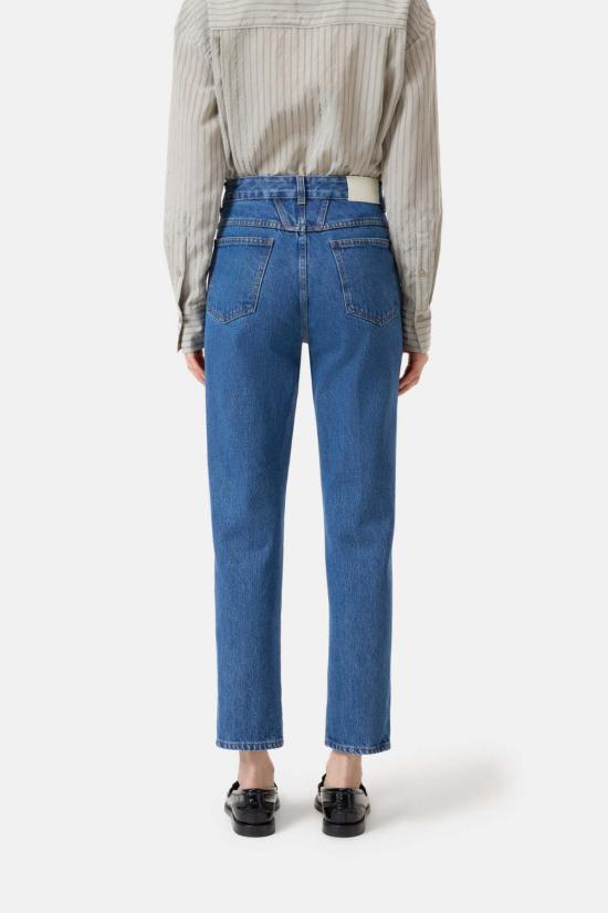  클로즈드 데님 팬츠 페달 푸셔 진 미드 블루 - CLOSED