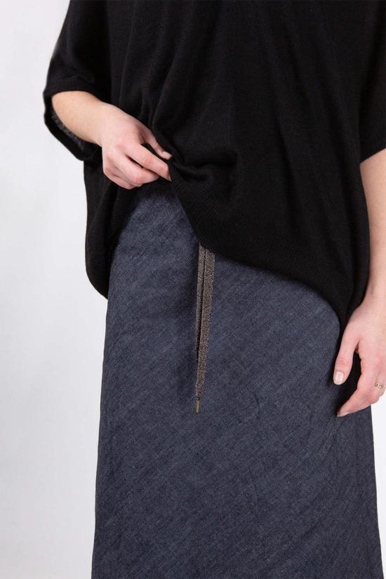  Erica Tanov 데님 스커트 에리카 타노브 이사벨  다크 인디고 - OTHER BRANDS