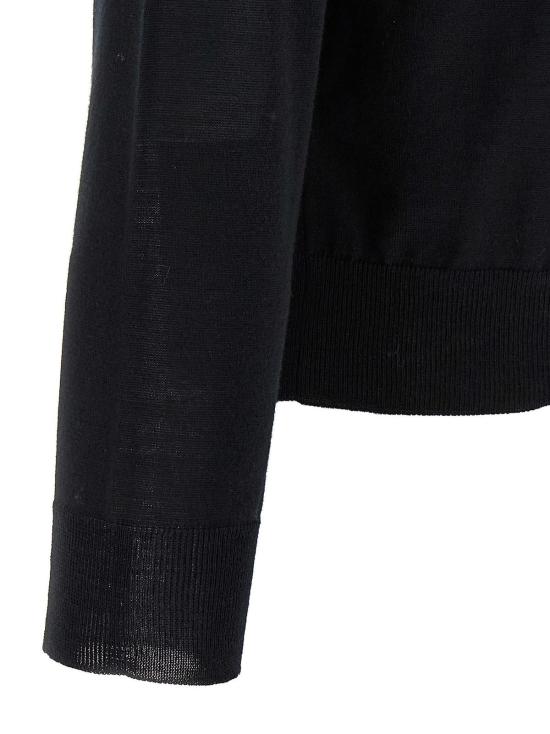  발렌티노 가라바니 스웨터 로고 자수  블랙 - VALENTINO GARAVANI