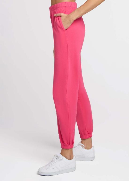  The Standard Stitch 스트레이트 팬츠 스탠다드 스티치 스웨트팬츠 핑크 - OTHER BRANDS