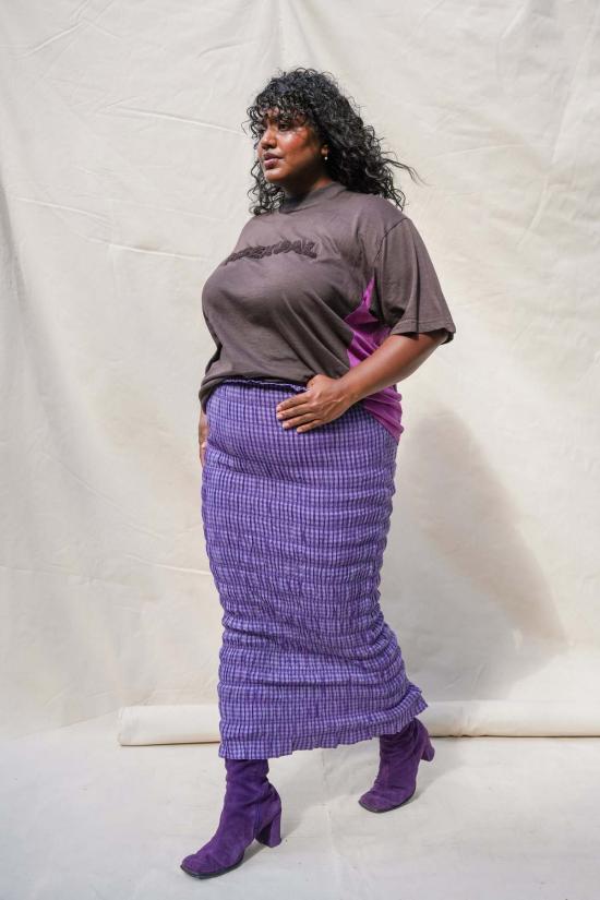  아바카시 롱 원피스 스모크드 컨버터블 맥시 스커트 드레스 - ABACAXI