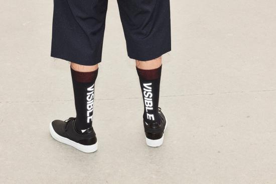  미스터 그레이 양말 3M 반사 잉크 프린팅  (올리브/블랙) - MR.GRAY