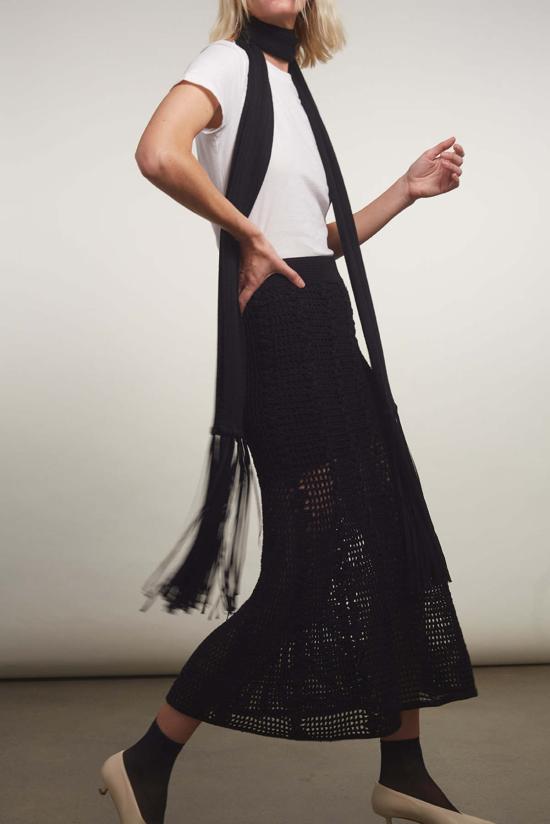  일레븐 식스 롱 스커트 시아 크로셰 스커트 - ELEVEN SIX