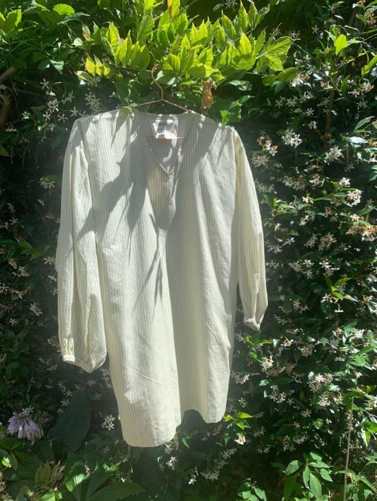  시크 콜렉티브 숏 원피스 Seek Collective Katie Dress Matcha Stripe - SEEK COLLECTIVE