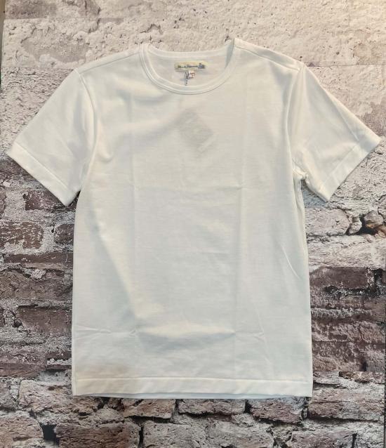  메르츠 비 슈바넨 반팔 티셔츠 Merz B. Schwanen 견고한 저지 클래식핏 티셔츠