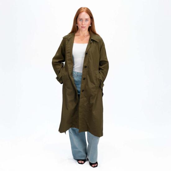  파리 데사이 트렌치 코트 비비안 파라슈트 트렌치 올리브 - PARI DESAI