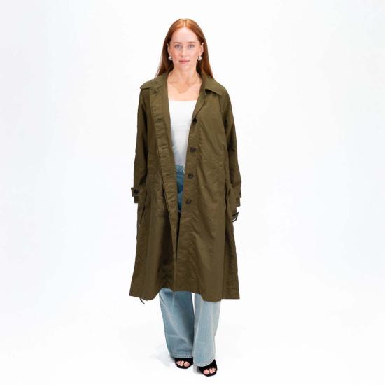  파리 데사이 트렌치 코트 비비안 파라슈트 트렌치 올리브 - PARI DESAI