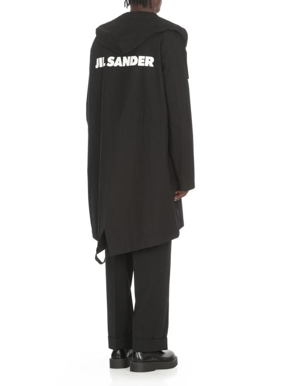  질샌더 패딩 질 샌더 로고 파카 블랙 - JIL SANDER
