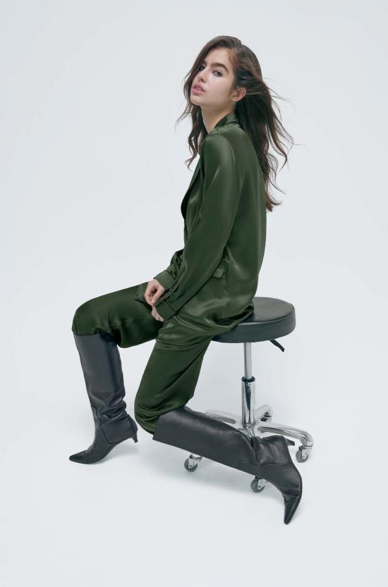  실크 런드리 수트 자켓 릴렉스드 블레이저 시더 - SILK LAUNDRY