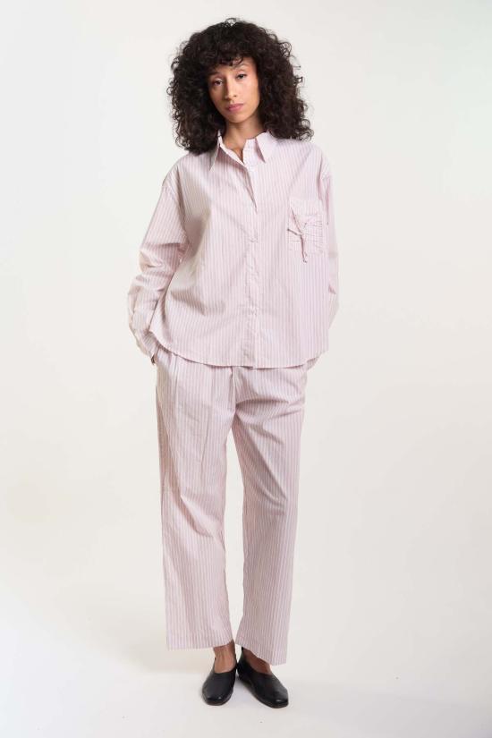  데이지 스튜디오 라운지 웨어 Deiji Studios 포켓 세트 머스크 스트라이프