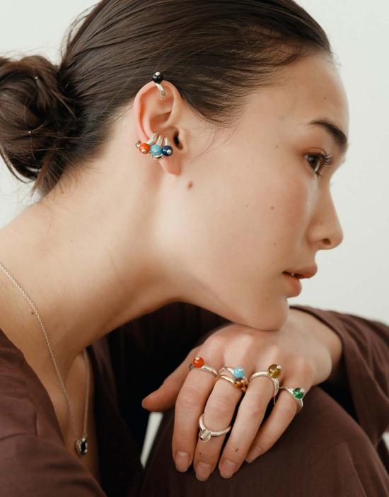  클레드 반지 스몰 피 커브 링 - CLED