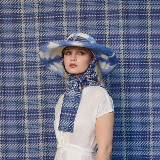  로나 머레이 모자 첼시 코스탈 파나마 햇 블루/화이트 - LORNA MURRAY