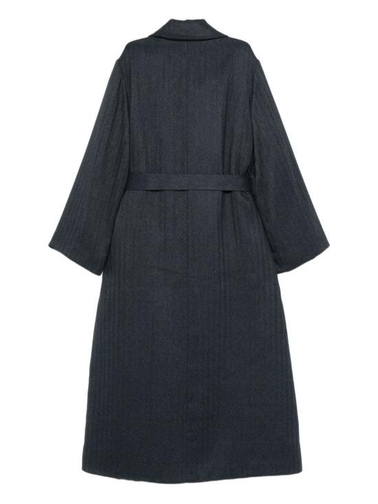  엠포리오 아르마니 코트 더블 브레스트  블루 - EMPORIO ARMANI