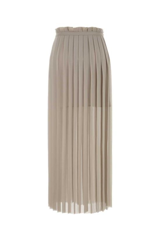  아미 롱 스커트 알렉상드르 마티우시 카푸치노 폴리에스터  애쉬 - AMI