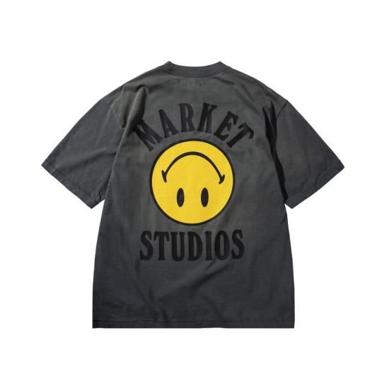  마켓 반팔 티셔츠 스마일리 락업 티셔츠 - MARKET