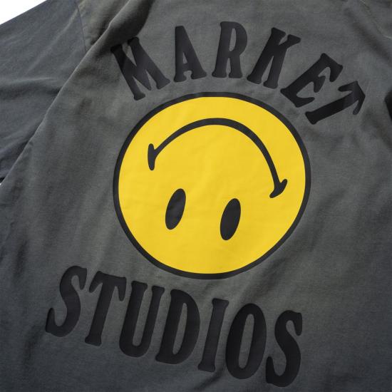  마켓 반팔 티셔츠 스마일리 락업 티셔츠 - MARKET