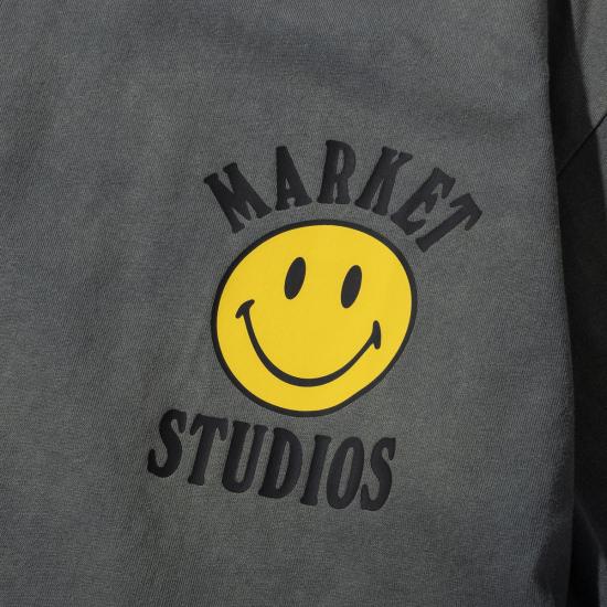  마켓 반팔 티셔츠 스마일리 락업 티셔츠 - MARKET