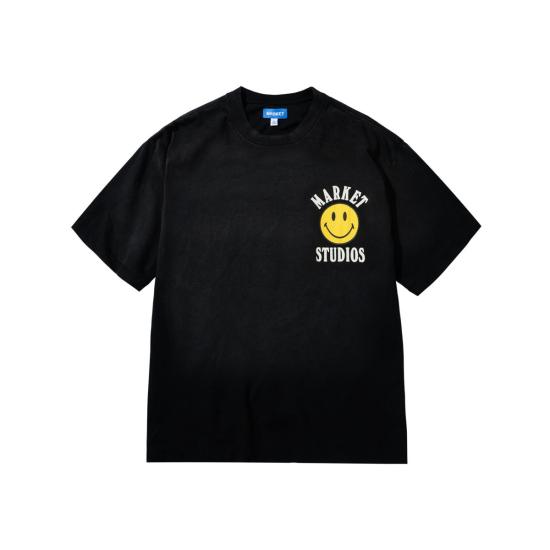  마켓 반팔 티셔츠 스마일리 락업 티셔츠 - MARKET