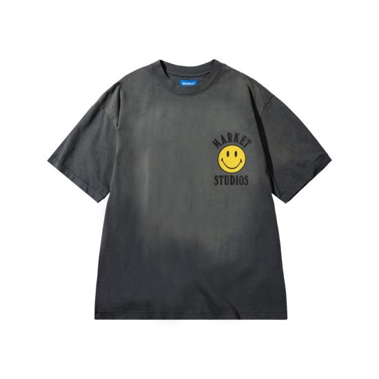  마켓 반팔 티셔츠 스마일리 락업 티셔츠