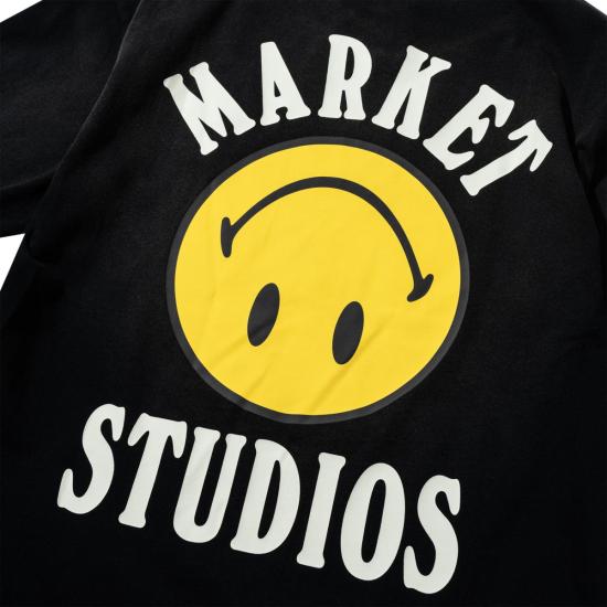  마켓 반팔 티셔츠 스마일리 락업 티셔츠 - MARKET