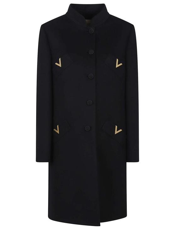  발렌티노 가라바니 코트 Valentino Garavani Cappotto Cn V 메탈로  Nero