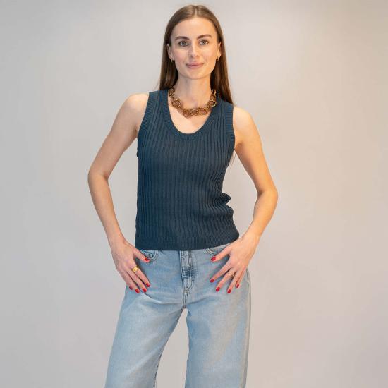  마스콥 민소매 티셔츠 매스코브 마혼 니트 탱크탑 - MASSCOB