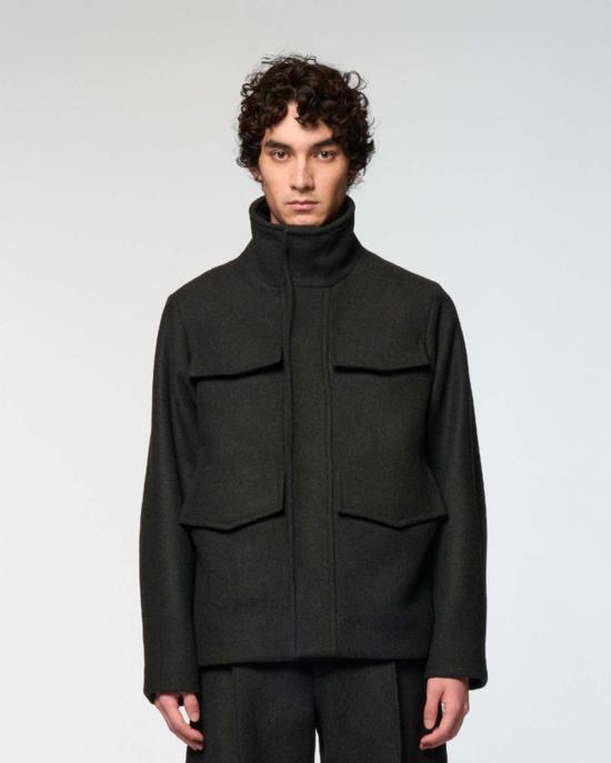  Omar Afridi 자켓 오마르 아프리디 M65 블라우스 차콜 그레이