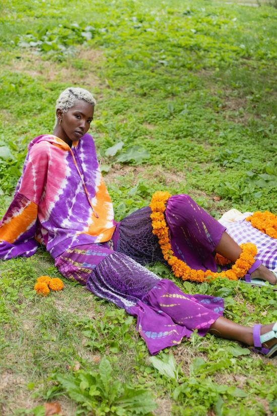  아바카시 스트레이트 팬츠 티어드 샤라라 팬츠 - ABACAXI