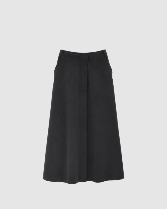  율리아 옌츠슈 미디 스커트 줄리아 젠츠쉬 발트라우트 울트라스웨이드 스커트 블랙