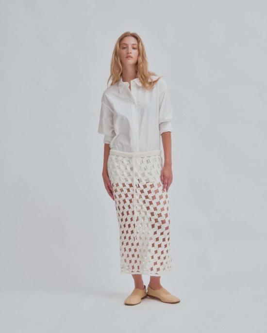  사야카 다비스 뉴욕 롱 원피스 사야카 데이비스 뉴욕 크로셰  화이트 - SAYAKA DAVIS NEW YORK