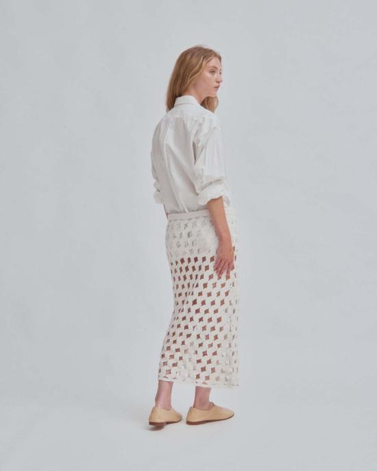  사야카 다비스 뉴욕 롱 원피스 사야카 데이비스 뉴욕 크로셰  화이트 - SAYAKA DAVIS NEW YORK