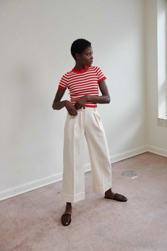  마리아 스탠리 스트레이트 팬츠 슬론 트라우저 본 데님 - MARIA STANLEY