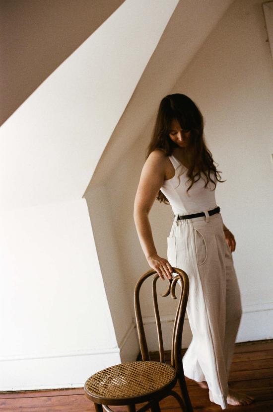  마리아 스탠리 스트레이트 팬츠 슬론 트라우저 본 데님 - MARIA STANLEY