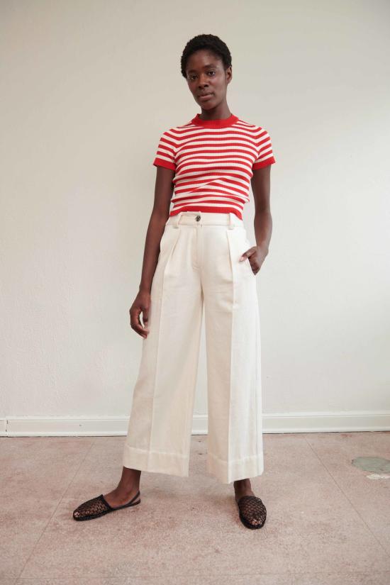  마리아 스탠리 스트레이트 팬츠 슬론 트라우저 본 데님 - MARIA STANLEY