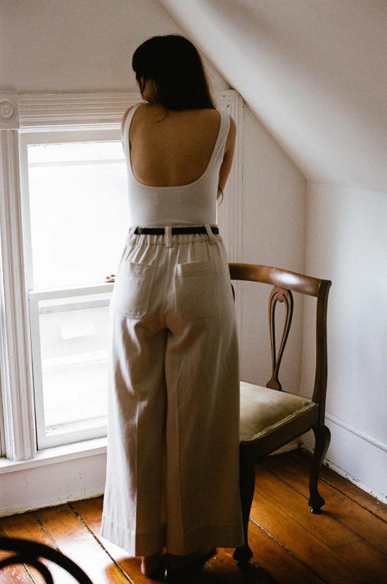  마리아 스탠리 스트레이트 팬츠 슬론 트라우저 본 데님 - MARIA STANLEY