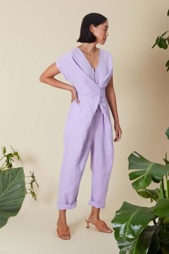  RUJUTA SHETH 점프수트 루주타 셰스 비너스 랩 점퍼 라일락 - OTHER BRANDS