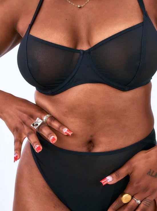  La Fille D'o 브라 라 필 드 오 커밍 업  블랙 - OTHER BRANDS