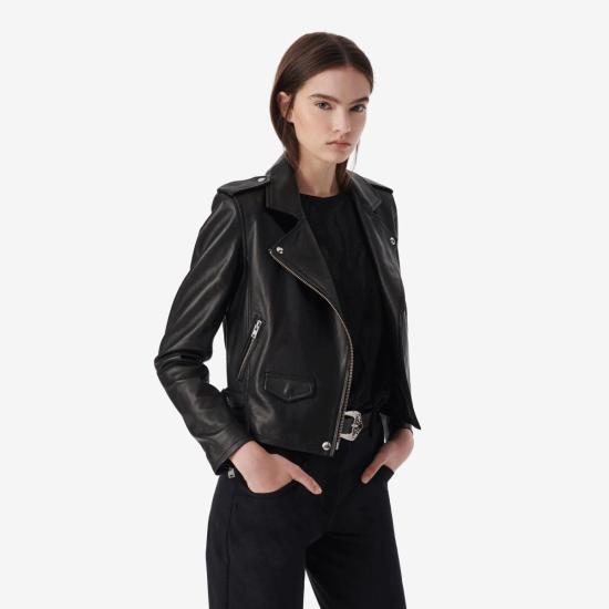  이로 가죽 자켓 아 애쉬빌 바이커 재킷 블랙 - IRO