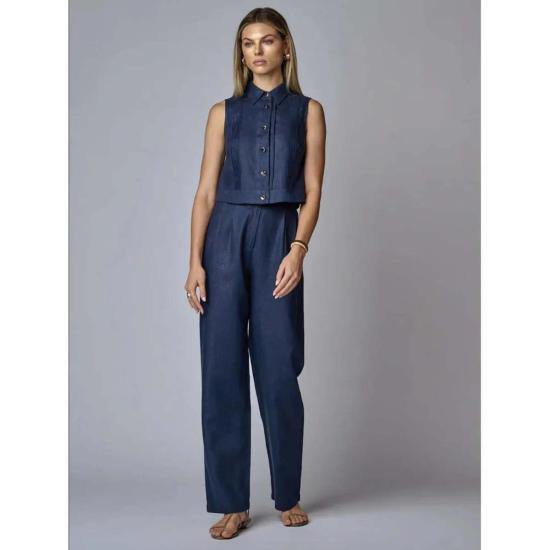  헤브론 데님 셔츠 베라  인디고 - HEVRON