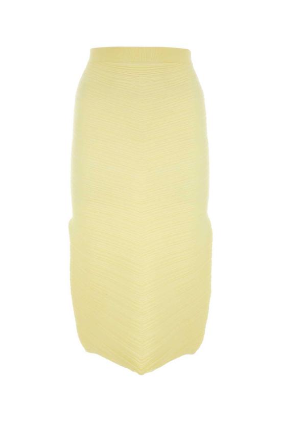  보테가베네타 미디 스커트 보테가 베네타 스트레치 코튼 블렌드  옐로우