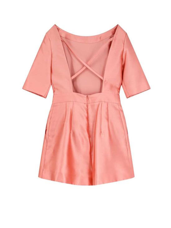  막스마라 점프수트 막스 마라 실크 및 코튼  핑크 - MAX MARA