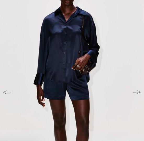  사블린 블라우스 벤튼 슬라우치 롱셔츠 - SABLYN