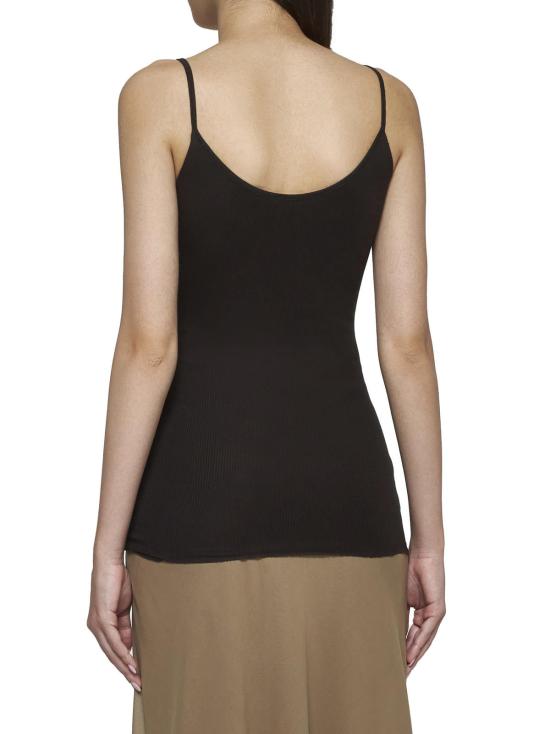  케이트 탑 Khaite Selee 골지 소매  다크 브라운 - KHAITE