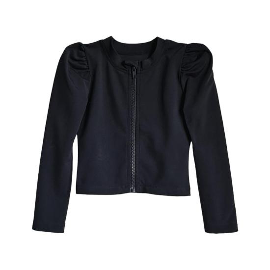  [키즈] The Set 비키니 키즈 세트 퍼프 소매 수영 가디건 잉크