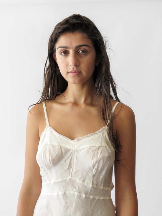  에리카 타노브 라운지 웨어 에리카 타노프 롤라 실크 슬립 드레스 아이보리 - ERICA TANOV