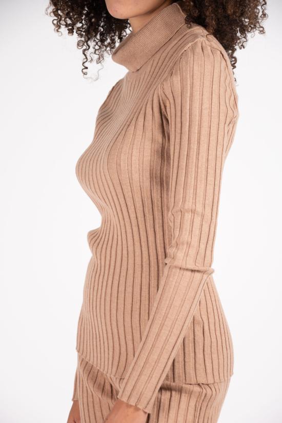  LF 마키 터틀넥 L.F.Markey 워커 골지 니트 탑 (카멜색) - L.F.MARKEY