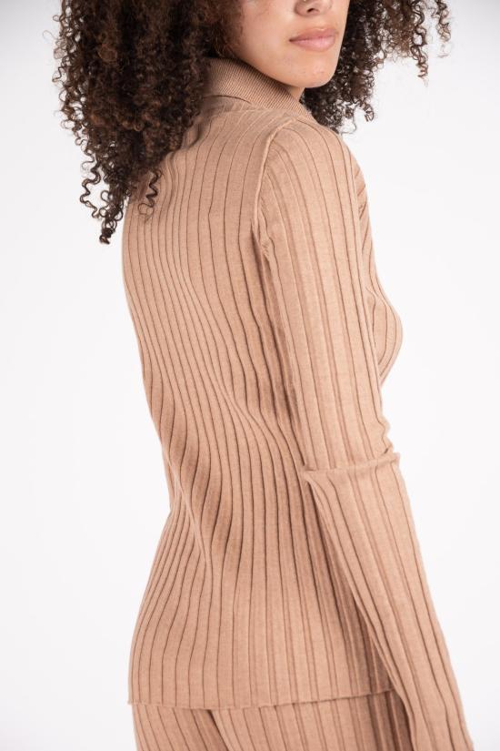  LF 마키 터틀넥 L.F.Markey 워커 골지 니트 탑 (카멜색) - L.F.MARKEY